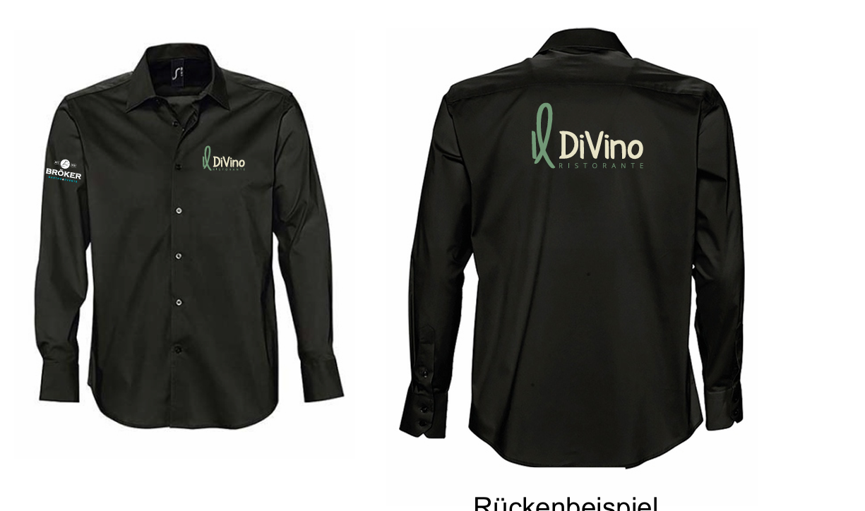 Hemd Il Divino gestickt u. gedruckt