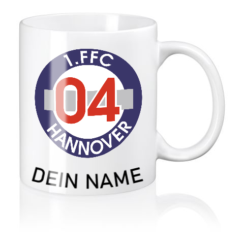 Tasse 1.FFC Hannover 04 e.V. individuell