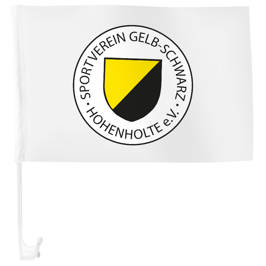 Autoflagge SPORTVEREIN GELB-SCHWARZ HOHENHOLTE E.V.