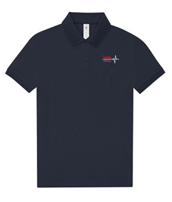 INM Poloshirt Damen Navy inkl. Druck