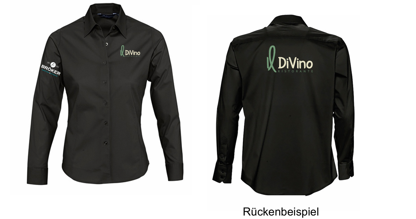 Bluse Il Divino gestickt u. gedruckt